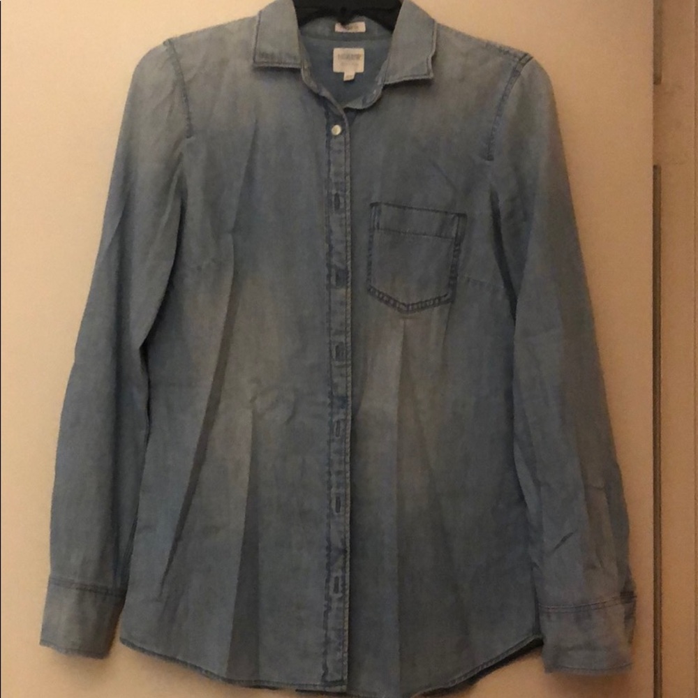 XS "JCrew" Perfect Fit" Chambray